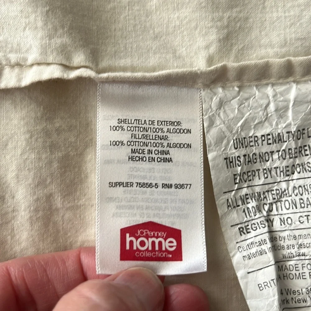 Vintage JCPenney Home Collection 102” x 73” Patch Cotton Quilt
